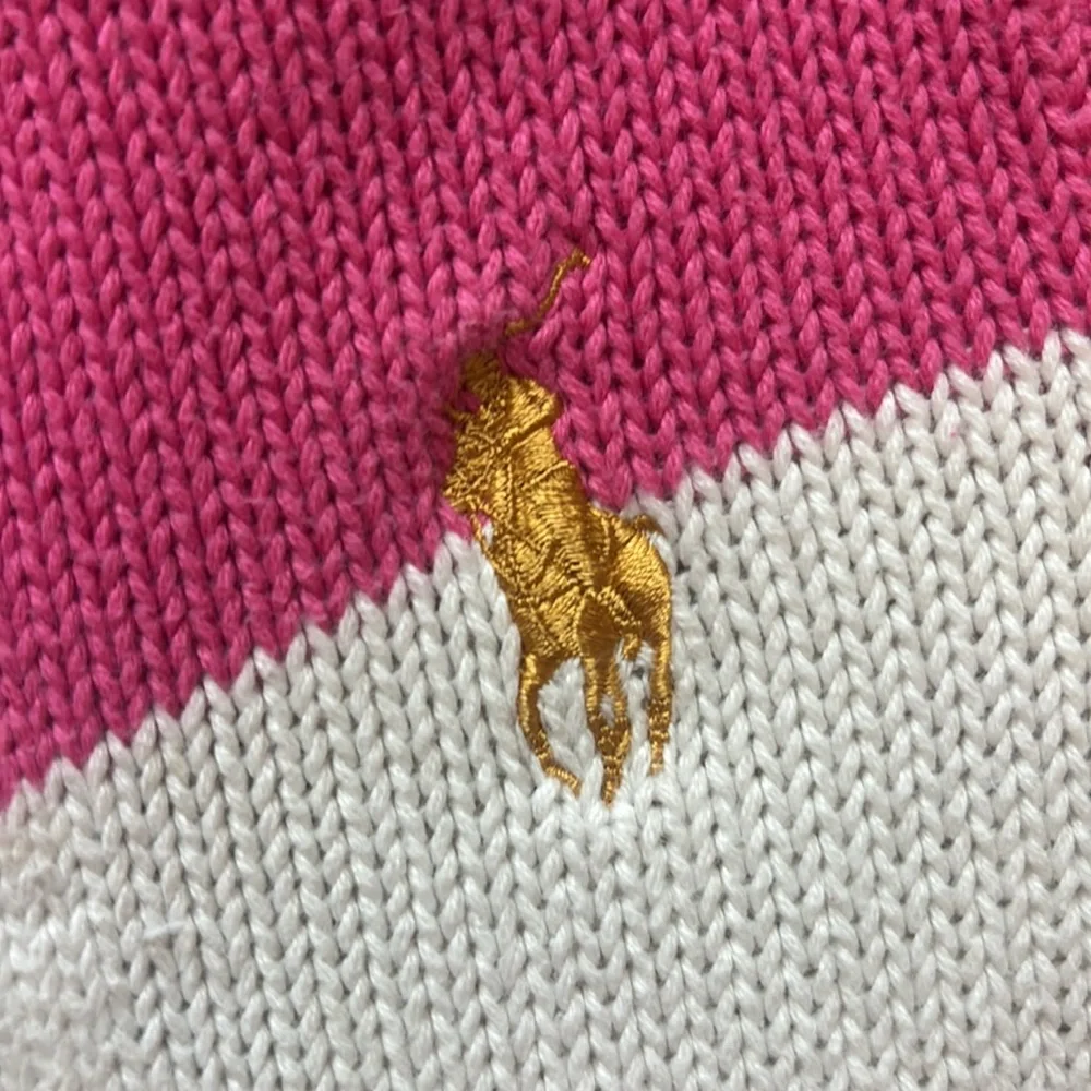Ralph Lauren Baby 24month Pink & White Cable Knit Sweater